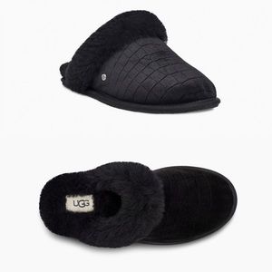 New Ugg Slippers with Scuffette Velvet Croc - Size 11